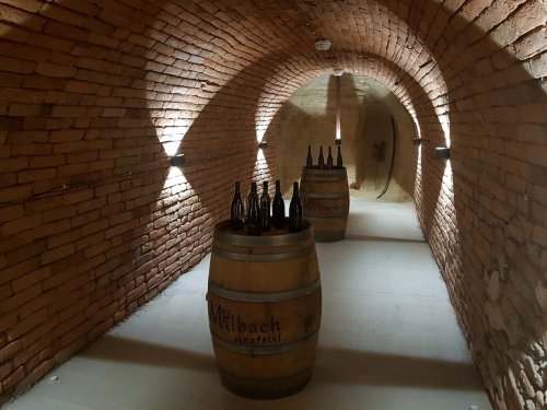 Nová část sklepu je velmi útulná a hodí se k degustaci