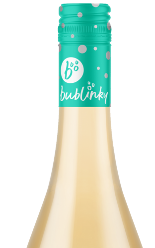 Tyrkysová záklopka na vínech s celonárodní značkou „bublinky".