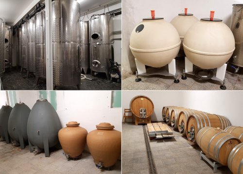 Vína dvou značek vznikají prakticky v každém typu nádob nádoby na výrobu vína