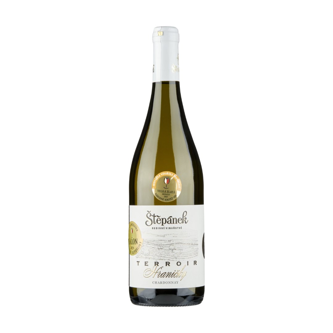 Lahev vína Chardonnay 2023, výběr z hroznů (suché)