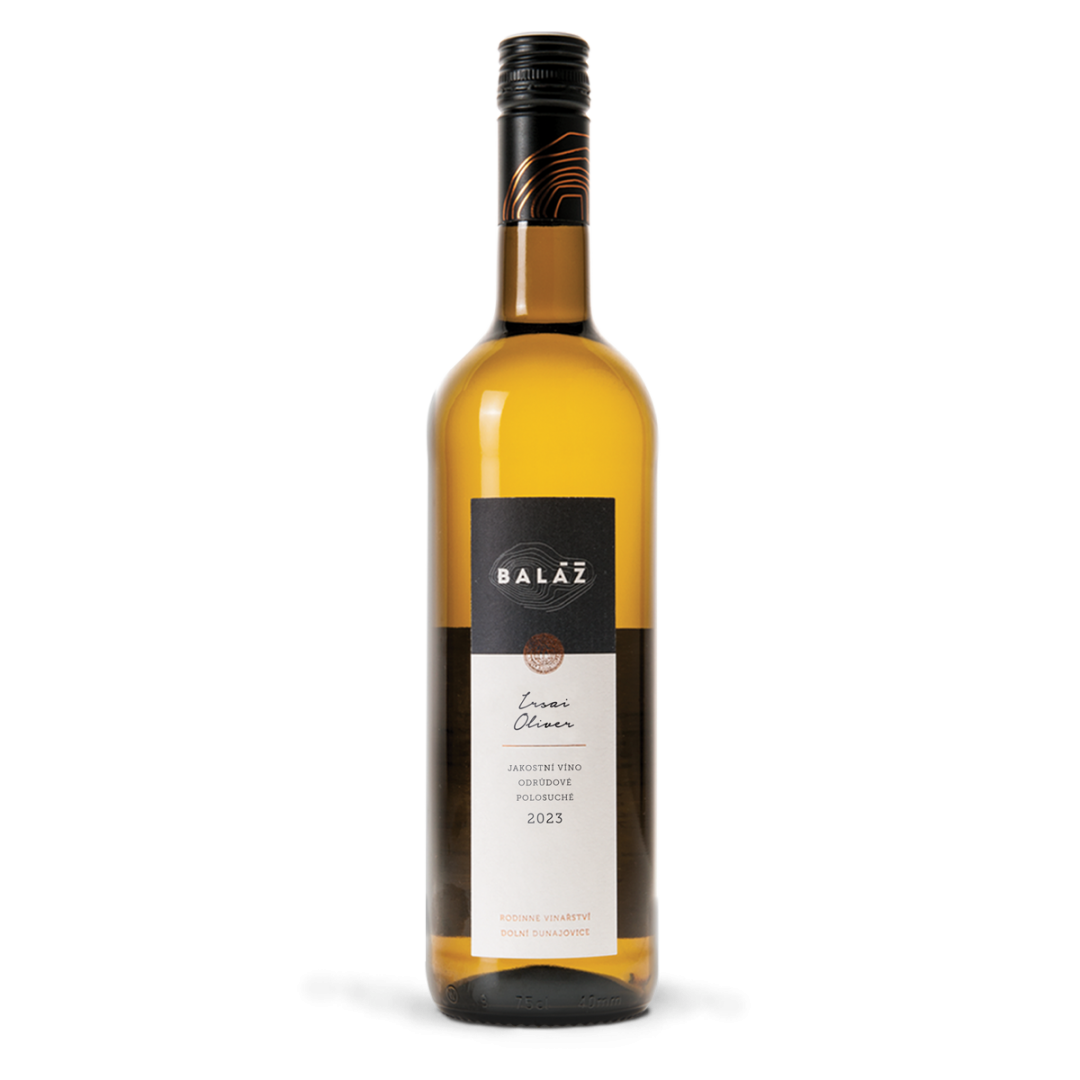 Lahev vína Irsai Oliver 2023, jakostní víno (polosuché)