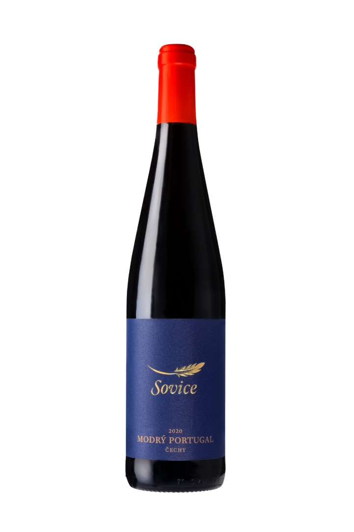 Lahev vína Modrý Portugal rosé 2022, zemské víno (polosladké)