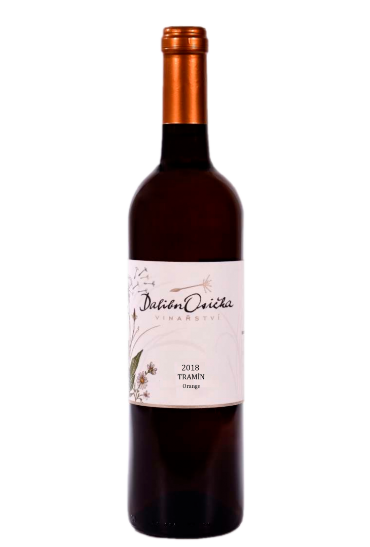 Lahev vína Tramín (orange) 2018, zemské víno (suché)