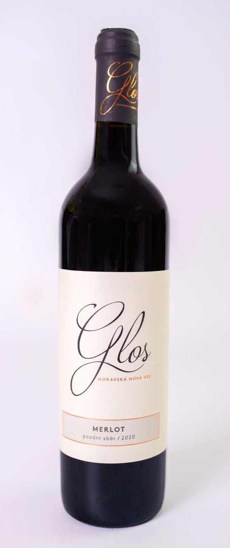 Lahev vína Merlot 2020, pozdní sběr (suché)