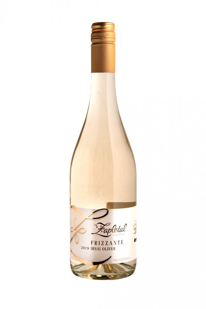 Lahev vína Frizzante Irsai Oliver 2021, zemské víno - perlivé (polosuché)