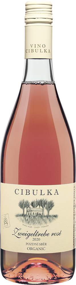 Lahev vína Zweigeltrebe rosé Organic 2020, pozdní sběr (suché)