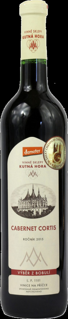 Lahev vína Cabernet Cortis 2015, výběr z bobulí (suché)