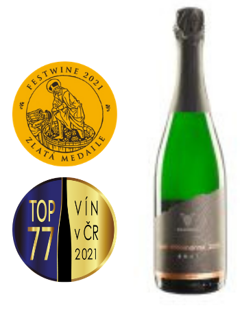 Lahev vína WILOMENNA Sekt 2015, jakostní šumivé víno (brut)
