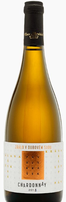 Lahev vína Chardonnay 2018, zemské víno (suché)