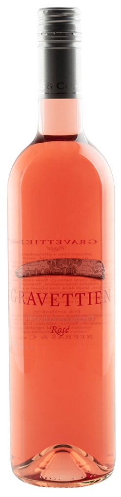 Lahev vína Gravettien Rosé 2017, pozdní sběr (suché)