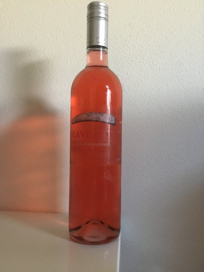 Lahev vína Gravettien Rosé 2017, pozdní sběr (suché)