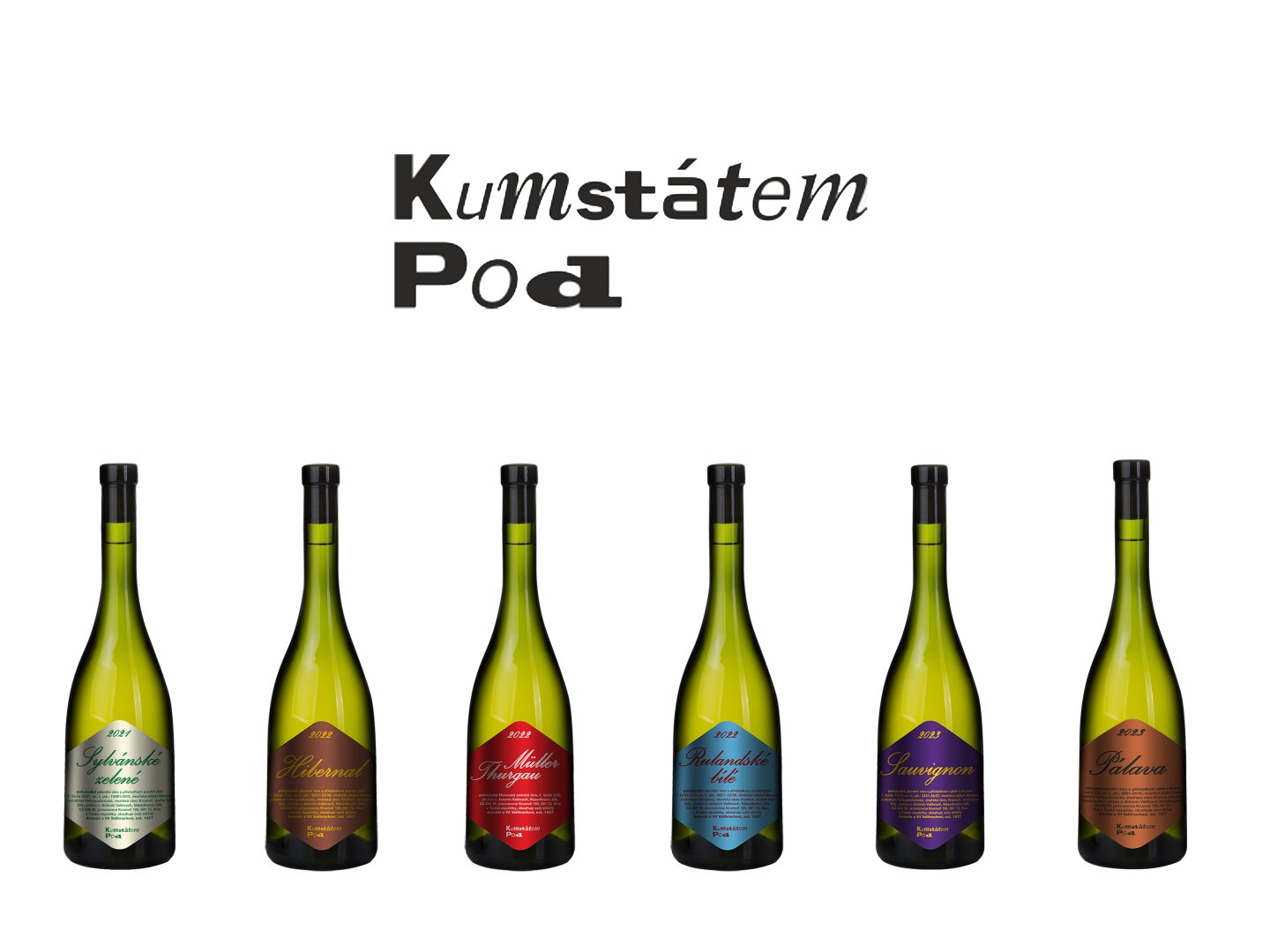 Bílý karton polosuchých a polosladkých vín.