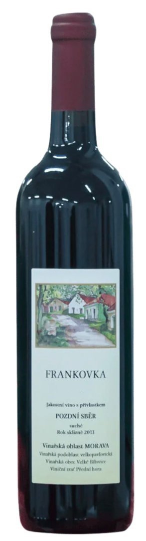 Lahev vína Frankovka 2011, pozdní sběr (suché)