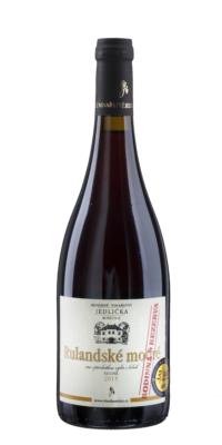 Lahev vína Rulandské modré 2015, výběr z bobulí (suché)