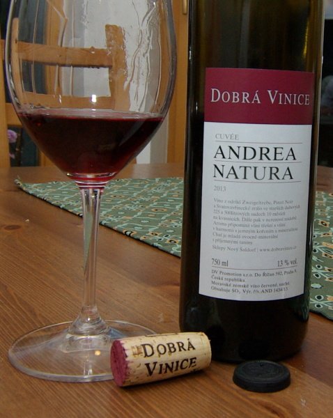 Lahev vína Andrea natura 2013, zemské víno (suché)