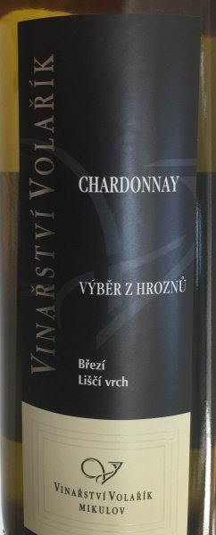 Lahev vína Chardonnay 2014, výběr z hroznů (suché)