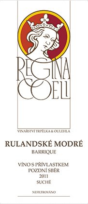 Lahev vína Rulandské modré barrique 2011, pozdní sběr (suché)