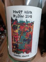 Pinot Noir Rubín 2018, moravské zemské víno (suché), Dobrá Vinice