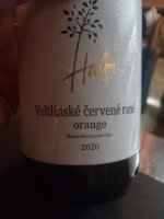 Veltlínské červené rané Orange 2020