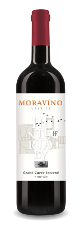Lahev vína Grand cuvée červené (FR + CS) 2023, pozdní sběr (suché)