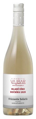 Lahev vína Solaris Frizzante 2025, moravské zemské víno - perlivé (polosladké)