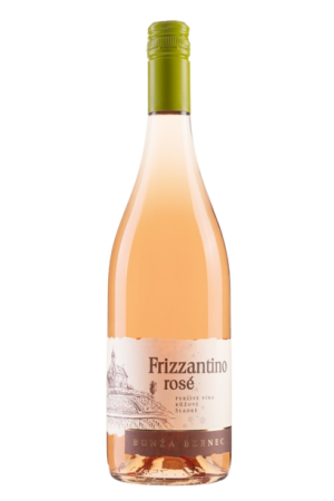 Lahev vína Frizzantino rosé (Bžunda) 2024, moravské zemské víno - perlivé (sladké)