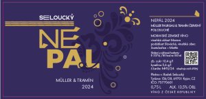 Lahev vína Cuvée NePál 2024, moravské zemské víno (polosuché)