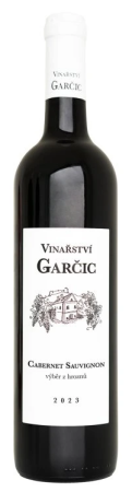 Lahev vína Cabernet Sauvignon 2023, výběr z hroznů (suché)