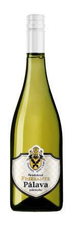 Lahev vína Aristokrat Frizzante Pálava 2023, moravské zemské víno - perlivé (polosladké)