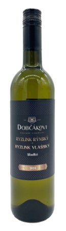 Lahev vína Ryzlink Rýnský + Ryzlink vlašský 2024, moravské zemské víno (sladké)