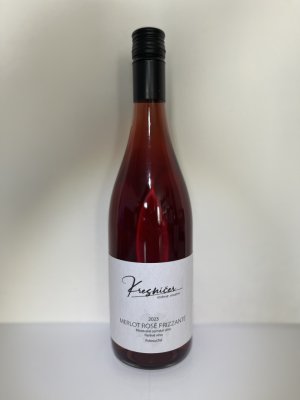 Lahev vína Merlot 2023, moravské zemské víno - perlivé (polosuché)