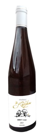 Lahev vína Frankovka rosé 2023, moravské zemské víno (suché)