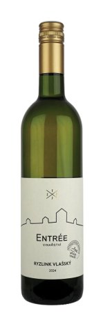 Lahev vína Ryzlink vlašský 2024, výběr z hroznů (suché)