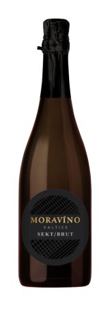 Lahev vína Moravíno sekt (Chardonnay & Rulandské modré), šumivé víno (brut)