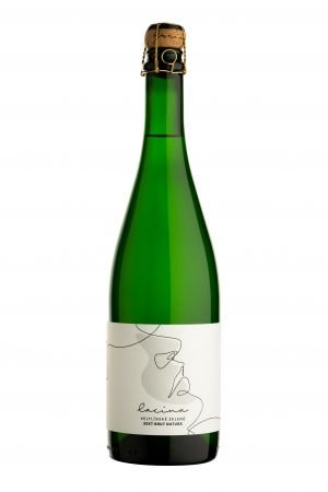 Lahev vína Veltlínské zelené Brut Nature 2019, jakostní šumivé víno (brut nature)