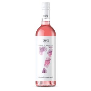 Lahev vína Cabernet Moravia rosé 2024, moravské zemské víno (polosuché)