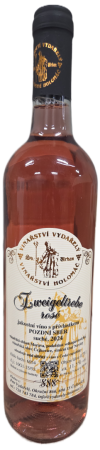 Lahev vína Zweigeltrebe rosé 2024, pozdní sběr (suché)