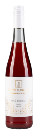 Lahev vína Rosé Zweiglt 2023, moravské zemské víno (polosuché)