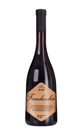 Lahev vína Frankovka 2022, moravské zemské víno (suché)