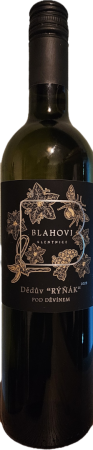 Lahev vína Dědův "Rýňák" 2023, moravské zemské víno (suché)