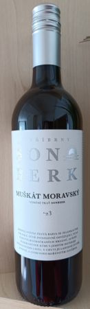 Lahev vína Muškát moravský 2023, pozdní sběr (suché)