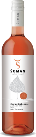 Lahev vína Zweigeltrebe rosé 2023, pozdní sběr (suché)
