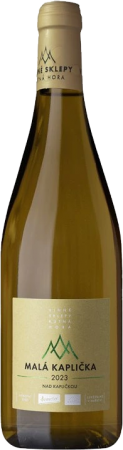 Lahev vína Malá Kaplička 2023, české zemské víno (polosuché)