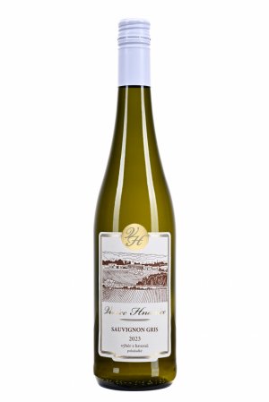 Lahev vína Sauvignon gris 2023, výběr z hroznů (polosladké)