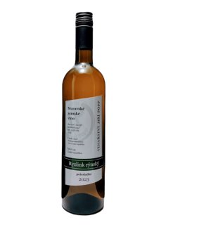 Lahev vína Ryzlink rýnský 2023, moravské zemské víno (polosladké)