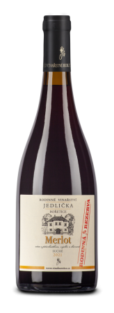 Lahev vína Merlot 2021, výběr z hroznů (suché)