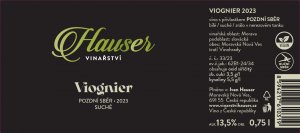 Lahev vína Viognier (Exclusive) 2023, pozdní sběr (suché)