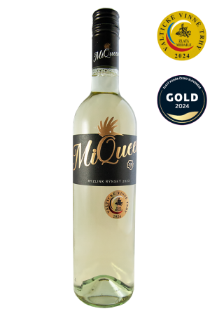 Lahev vína Ryzlink rýnský 2023, pozdní sběr (polosuché)