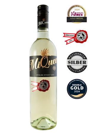 Lahev vína Ryzlink rýnský 2023, pozdní sběr (suché)