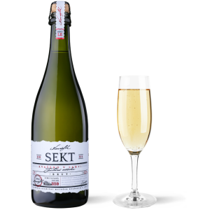 Lahev vína Sekt Chardonnay 2021, pěstitelský sekt (brut)